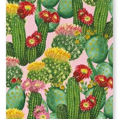 Stampa artistica di cactus colorati