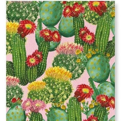 Stampa artistica di cactus colorati