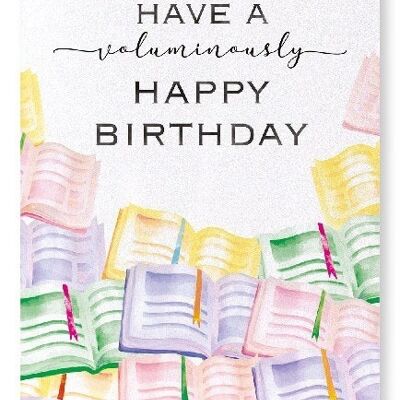 VOLUMINOUS BIRTHDAY Art Print