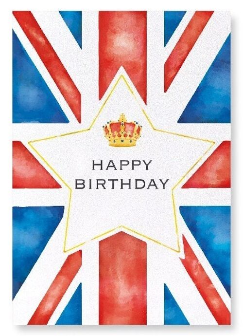 BIRTHDAY UNION JACK Art Print