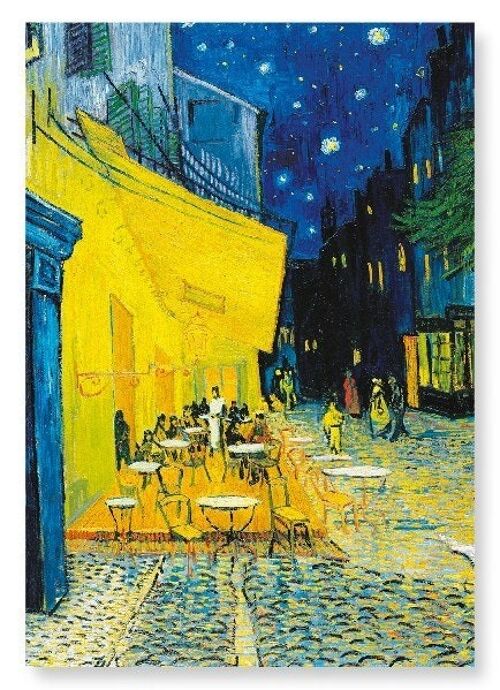 CAFÉ TERRACE AT NIGHT BY VAN GOGH Art Print