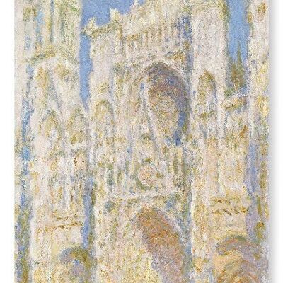 FACHADA OESTE DE LA CATEDRAL DE ROUEN POR MONET Lámina artística