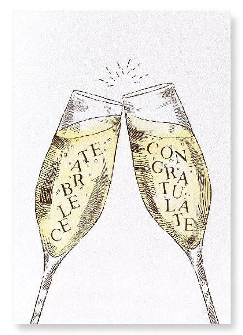 CELEBRATE WITH CHAMPAGNE Art Print