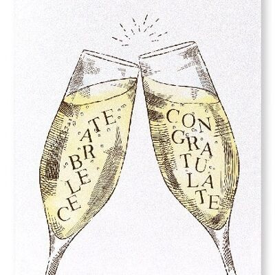 CELEBRATE WITH CHAMPAGNE Art Print