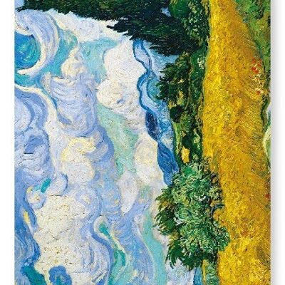 WHEAT FIELD WITH CYPRESSES 1889  Art Print