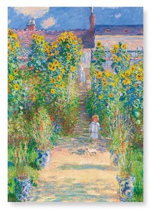 ARTIST'S GARDEN AT VÉTHEUIL 1881  Art Print