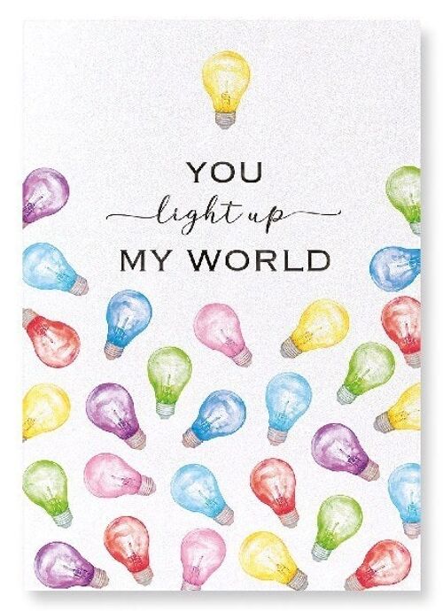 LIGHT UP MY WORLD Art Print