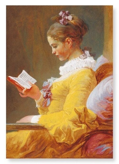 YOUNG GIRL READING C.1769 Art Print
