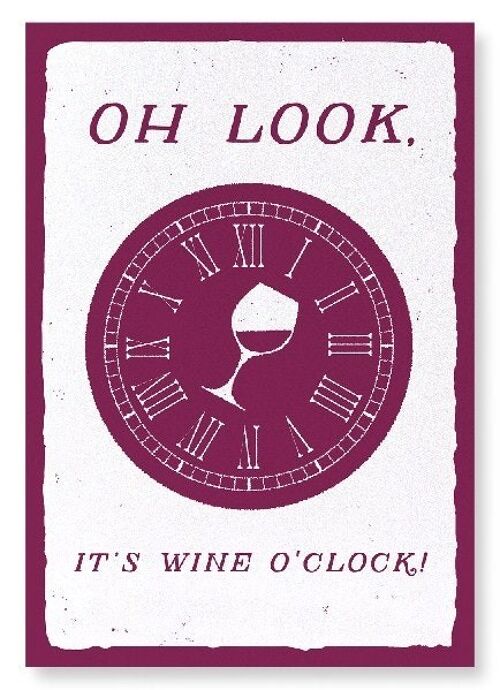 WINE O'CLOCK Art Print