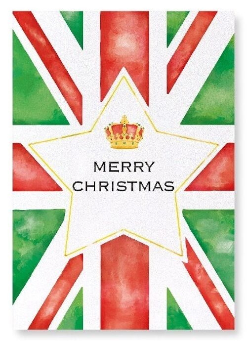 MERRY XMAS UNION JACK Art Print