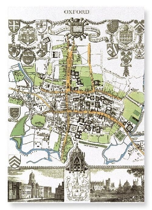 CITY OF OXFORD 1837  Art Print