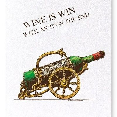 WINE IS WIN Art Print