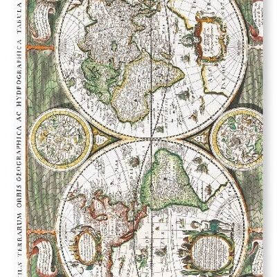 TERRARUM ORBIS GEOGRAPHICA 1643 Lámina artística