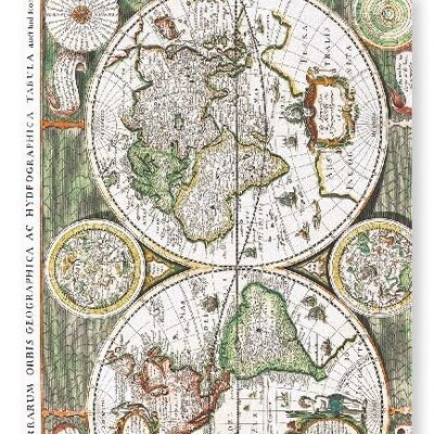 TERRARUM ORBIS GEOGRAPHICA 1643 Lámina artística