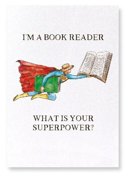 READER SUPERPOWER Art Print