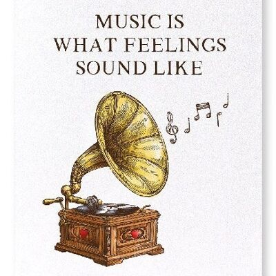 GRAMOPHONE MUSIC Art Print