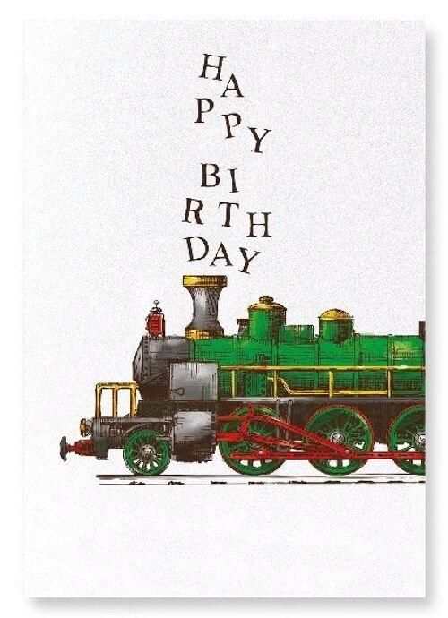 HAPPY BIRTHDAY TRAIN Art Print