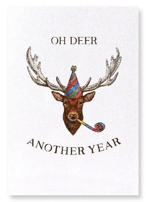 OH DEER ANOTHER YEAR  Art Print