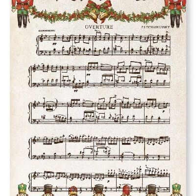 NUTCRACKER MUSIC SCORE Art Print