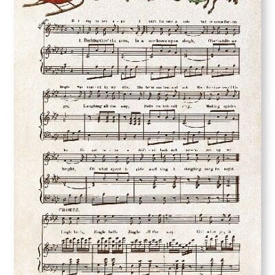 JINGLE BELLS MUSIC SCORE Stampa artistica