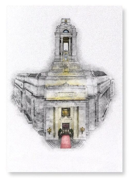 FREEMASONS GRAND HALL Art Print