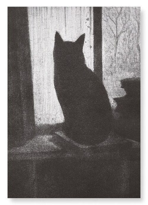 CAT ON A BOOK Art Print