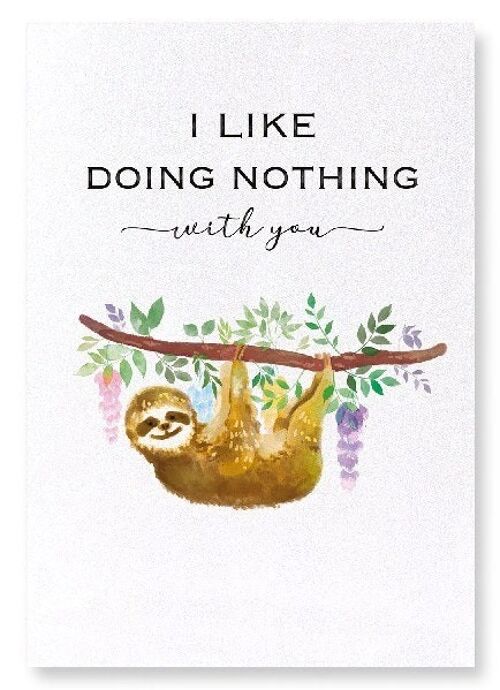 DOING NOTHING WITH YOU Art Print