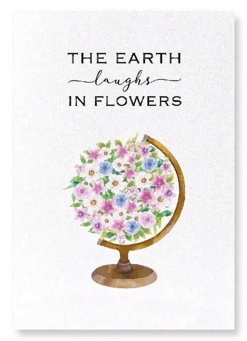 EARTH AND FLOWERS Art Print