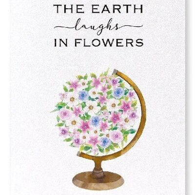 EARTH AND FLOWERS Art Print