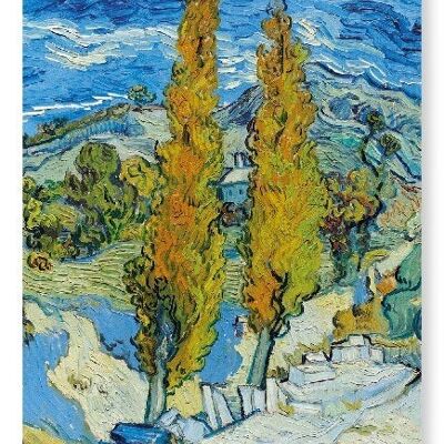 THE POPLARS AT SAINT-RÉMY 1889  Art Print