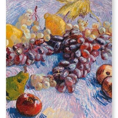 UVAS, LIMONES, PERAS Y MANZANAS 1887 Lámina artística