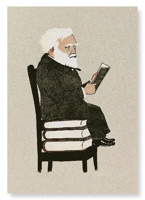 ANDREW CARNEGIE READING 1902  Art Print