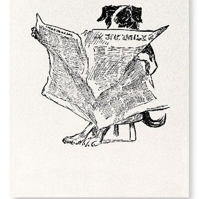 MOTHER HUBBARD’S DOG READING 1918  Art Print