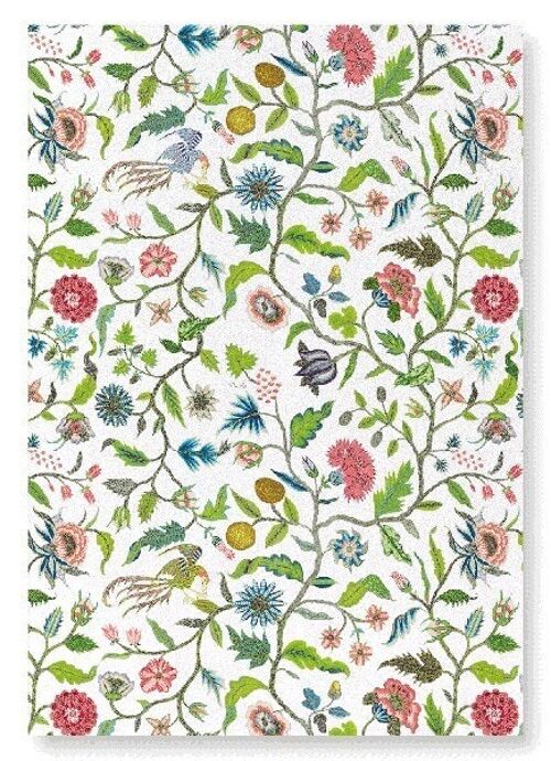 COVERLET EMBROIDERY ON WHITE 18TH C.  Art Print