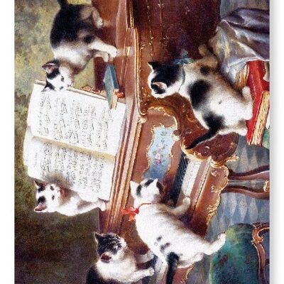 CATS AND MUSIC Art Print