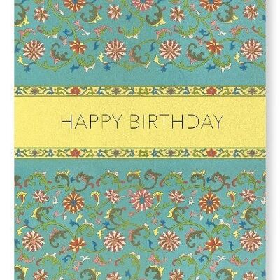 BIRTHDAY WISHES ON CHINESE PATTERN Art Print