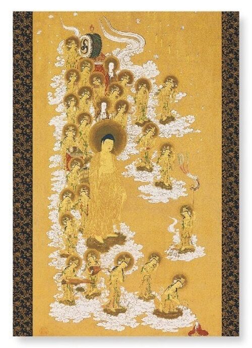 DESCENT OF AMIDA BUDDHA 1668  Art Print