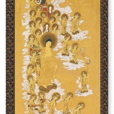 DESCENT OF AMIDA BUDDHA 1668  Art Print