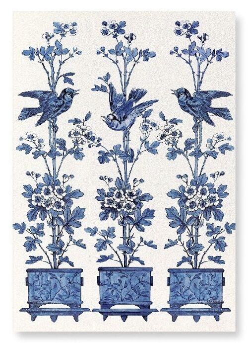 MINTON TILES BIRDS AND FLOWERS LATE 19TH C.  Art Print