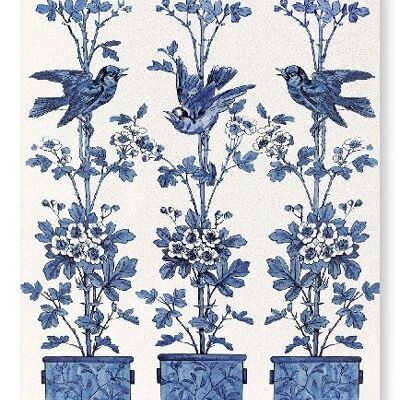 MINTON TILES BIRDS AND FLOWERS LATE 19TH C.  Art Print