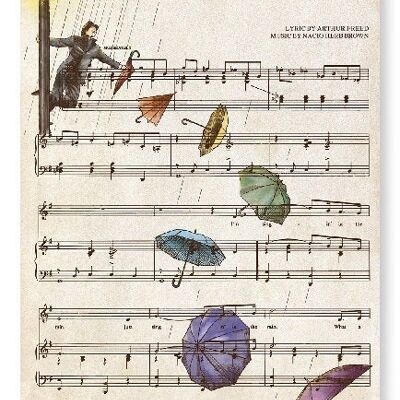 Cantando sotto la pioggia Art Print