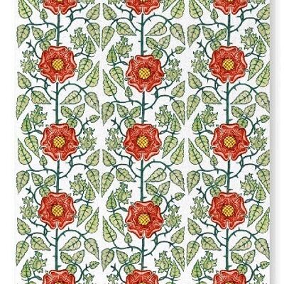 TUDOR ROSE BY DE MORGAN C.1888  Art Print