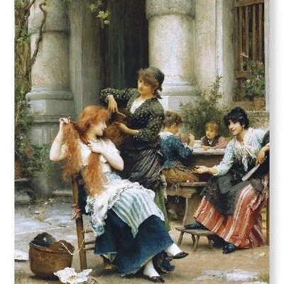 UNE TOILETTE AL FRESCO 1889 Impression artistique