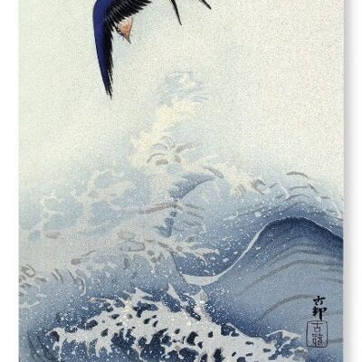 SWALLOW EN VUELO Japonés Lámina artística