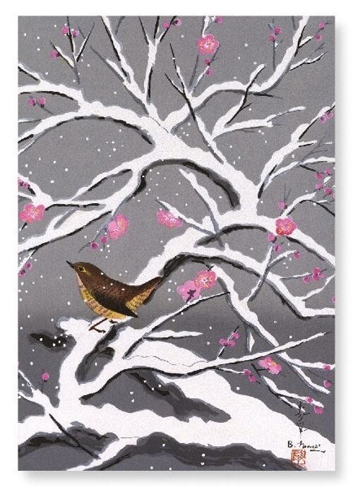 SNOW PLUM BLOSSOMS Japanese Art Print