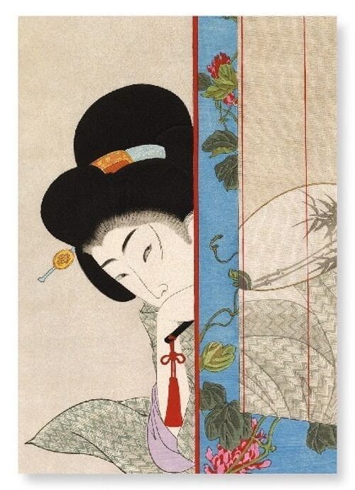 BEAUTY HOLDING FAN Japanese Art Print