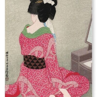 BEAUTÉ ET MIROIR Impression artistique japonaise