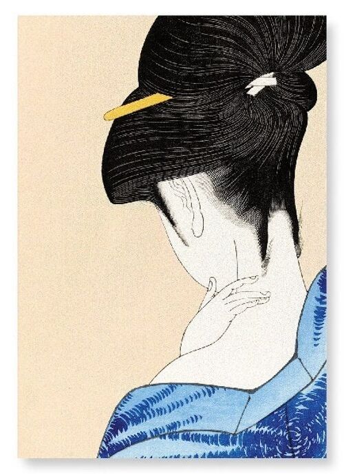 BEAUTY IN FRONT OF A MIRROR Japanese Art Print