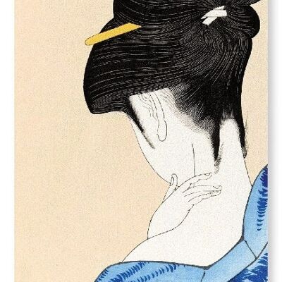 BEAUTY IN FRONT OF A MIRROR Japanese Art Print