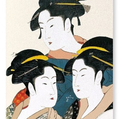 TROIS BEAUTES DE L'AUJOURD'HUI Impression artistique japonaise